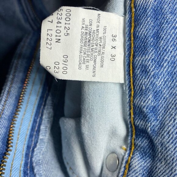 Y2K Big Ring Denim Jean Light Wash Size 36x30 - Picture 2 of 4